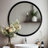 Wood Round Wall Mirror for Bathroom Bedroom Vanity Home Decoration-1013306244-1013173689