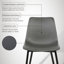 Waroona Contemporary Upholstered Dining Chair with Black Metal Legs-33349757
