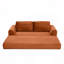 Canapé-lit pliant convertible 2-en-1, canapé-lit en velours côtelé moderne avec 2 * coussins, canapé-lit modulaire sans dossier avec lit escamotable, canapé-lit pliant pour salon-1373987477-1373987484-1373987487