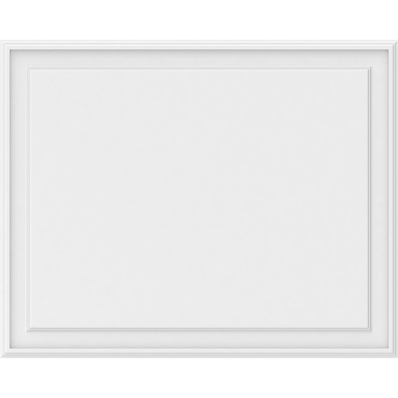 Panneau mural surélevé en PVC blanc Legacy, H 32 po x l 40 po x P 0,63 po
