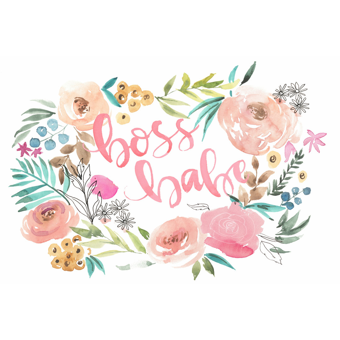 Leinwandbild Boss Babe I von Jennifer Paxton Parker