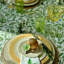 Green Chintz Round Tablecloth-942913169