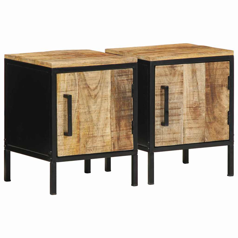 30cm W Metal Bedside Table
