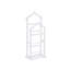 Élégant porte-valet pour vêtements et accessoires, bois de hêtre blanc, 13,2 x 47,2 x 18,1 pouces | 100% hêtre durable, design moderne | Cintre polyvalent, parfait pour le vestibule, la chambre à coucher et l'organisation de bureau-1735748144