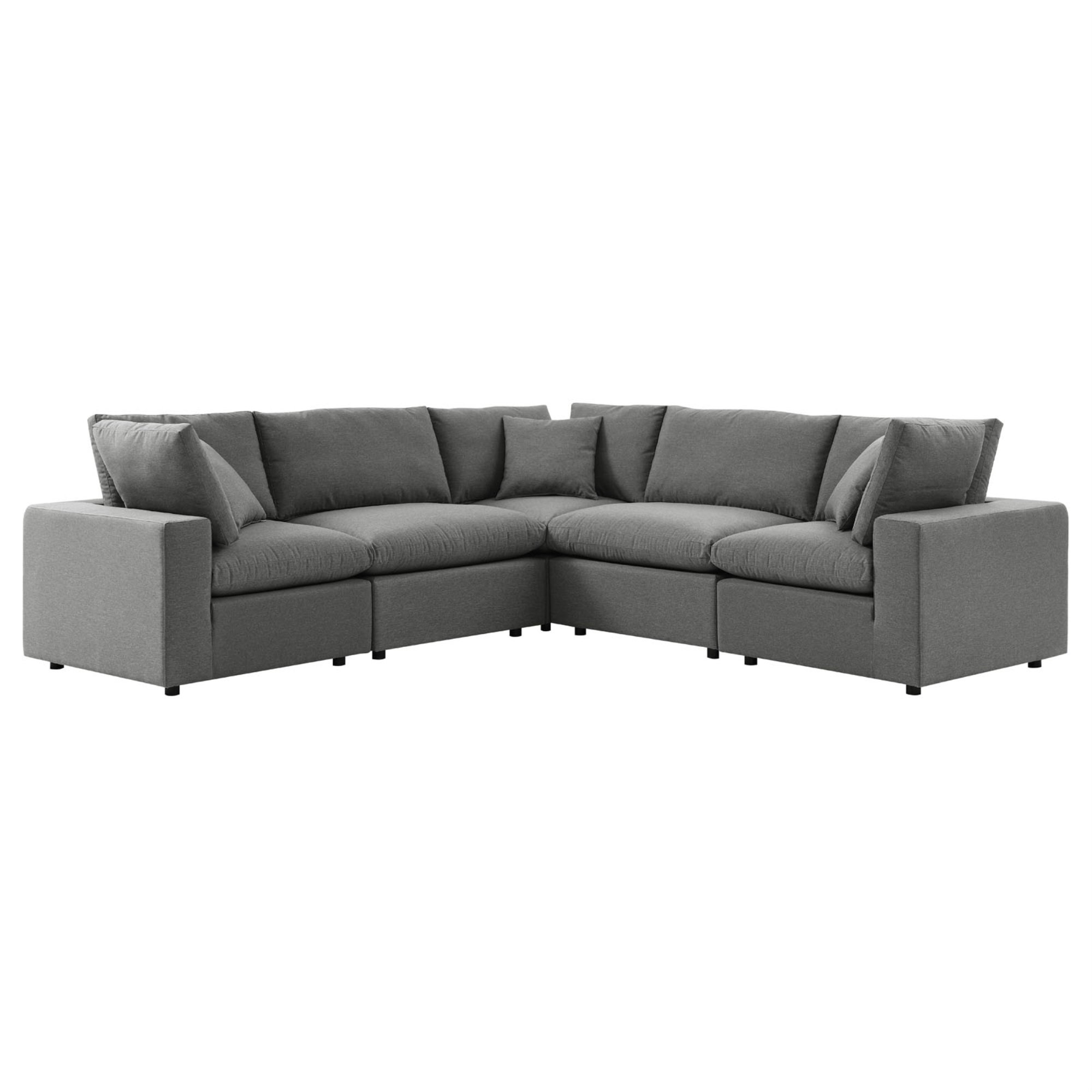 Modway Commix 5-Piece Outdoor Patio Sectional Sofa | Wayfair
