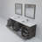Jacques 84 in. W x 22 in. D Double Bath Vanity, Faucet Set, & 34 in. Mirrors-113025137-66637751