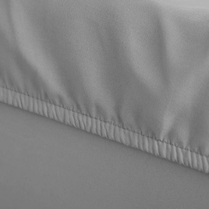 Joshua-Lewis Microfiber Brushed Fitted Sheet, Grey, Kingsize (5')