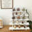 5 Tier White Wooden Rustic Cupcake Stand Holds 30 Cupcakes – Detachable Portable Stepped Display For Wedding, Party, Craft Show, Jewelry & Decor