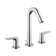 Logis Widespread Bathroom Faucet with Drain Assembly