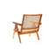 Chaise d'appoint en rotin Zinnia, noyer clair