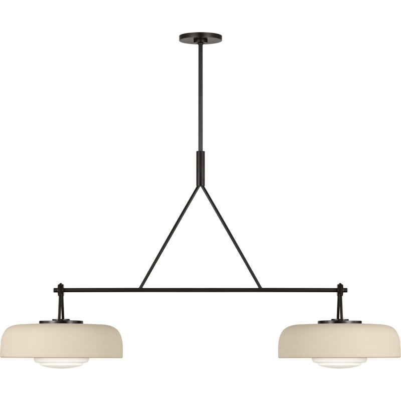 Liora 2 - Light Chandelier, Ivory, Aged Iron