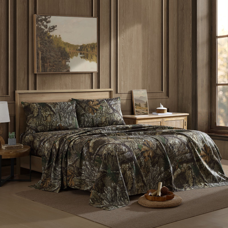 Realtree APX Twin Camo Microfiber Sheet Set