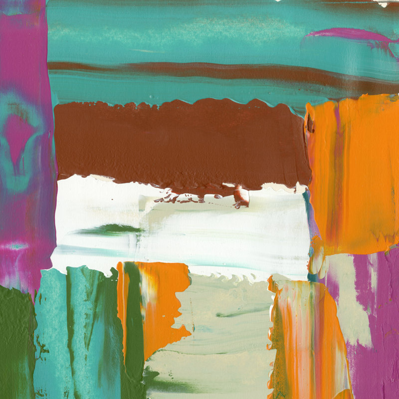 Neon City IV - Wrapped Canvas Print, 30cm H x 30cm W