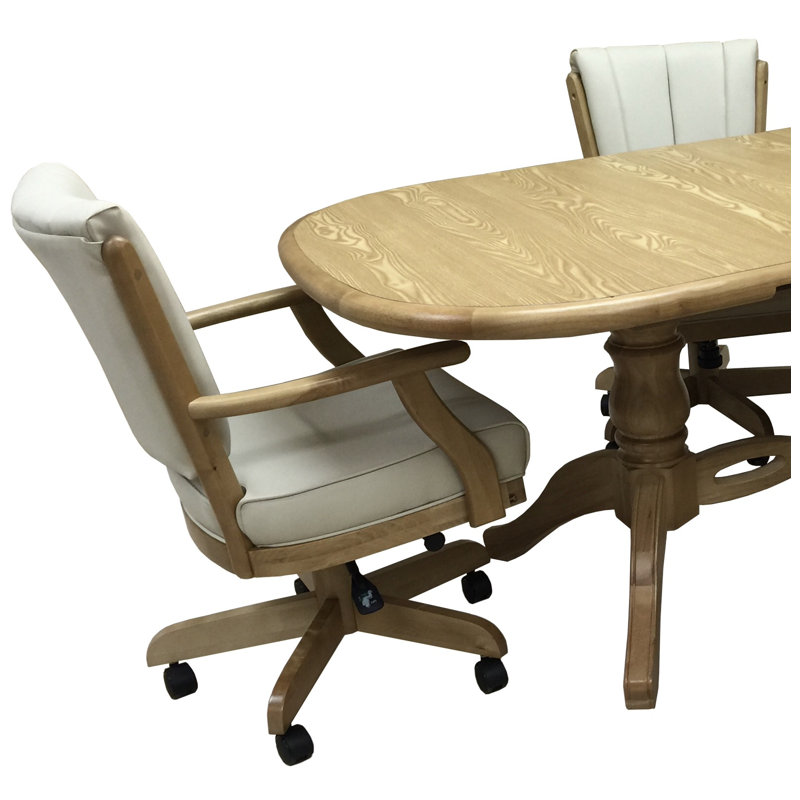 Kathaleya Classic Upholstered Arm Chair in White