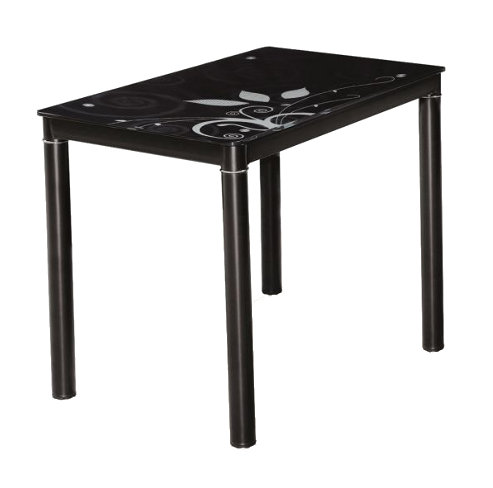 Clair Rectangular Glass Top Dining Table