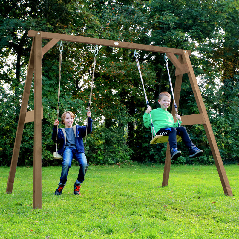 AXI Hemlock Swing Set with 2 Swing(s), Brown