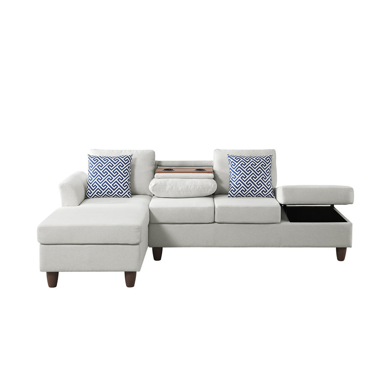 Unités de rangement cachées et coussins décoratifs assortis pour maisons modernes