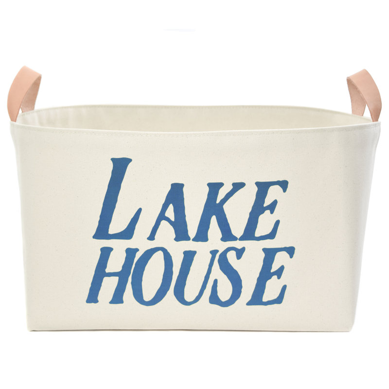 Panier en tissu Lake House, Indigo