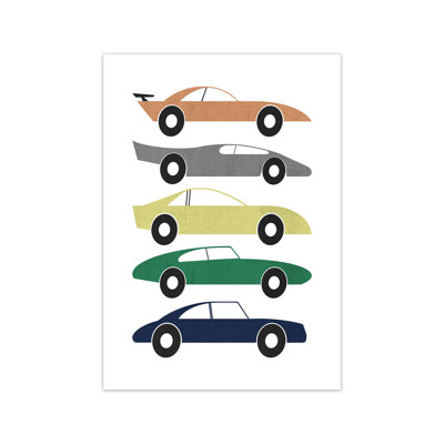 Muted Colours Car - Print