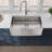 33X22x10"Farmhouse Apron Single Bowl Stainless Steel Kitchen Sink With Workstation-111739420