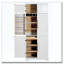 Armoire de cuisine de style campagnard de 78,2 po de hauteur avec 8 tablettes de porte, armoire de rangement avec 4 tablettes réglables, tiroir caché-1238051002