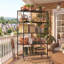 Étagère à roulettes avec roulettes, support de rangement réglable en métal robuste pour le garage, le garde-manger, la cuisine et la salle de lavage (l 46 po x P 18 po x H 72 po et l 46 po x P 18 po x H 82 po)-1220854817-1220854818