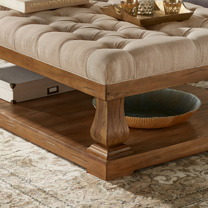 Table basse avec rangement Gowans, Beige