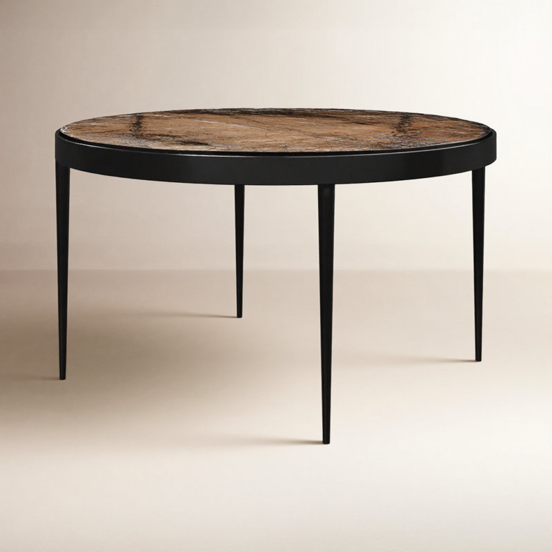 Carmen Single Coffee Table, 16.25" H x 32" L x 32" W, Smoked Brown
