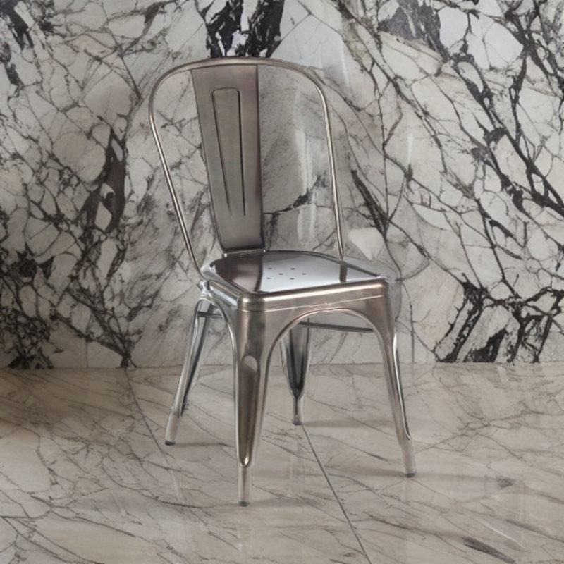 Jazharia 18.1'' H Metal Stacking Side Chair