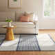 La Mirada Navy Handwoven Cotton Rug