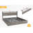 Bed Frame, Storage Headboard With Charging Station, Solid And Stable, Noise Free, No Box Spring Needed, Easy Assembly-870166181