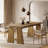 71" Solid Wood Dining Table, Farmhouse Kitchen Table Large Dinner Table for 6