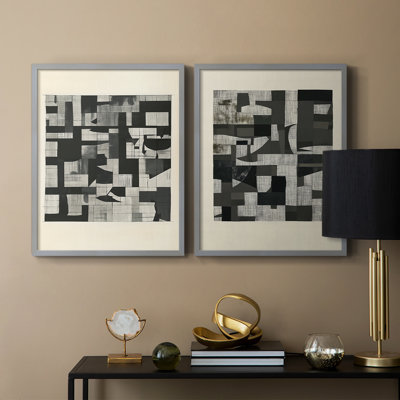Série ABSTRACT DCCDXC - reproduction encadrée de qualité supérieure - prête à être accrochée - aucun clou requis - aucun clou requis