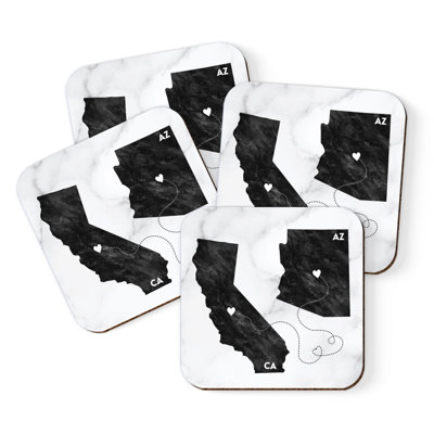 Coaster de Californie et Rhode Island