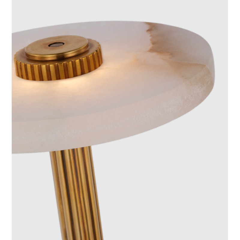 Aran LED Table Lamp, Hand-Rubbed Antique Brass