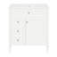 Meuble-lavabo de 30 po avec lavabo en céramique, armoire moderne à 2 tiroirs et rangement spacieux, options de rangement pratiques attrayantes, style élégant-903869810