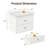 24“ Wall Mounted Single Bathroom Vanity with Ceramic Top