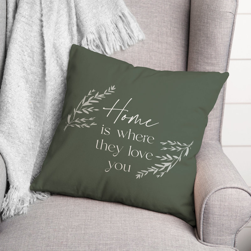  Polyester Indoor/Outdoor Throw Pillow, Sage, 18"H x 18"W
