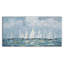  Art mural moderne sur toile voilier côtier moderne, peinture océan bleu, grande décoration murale horizontale-1383269046