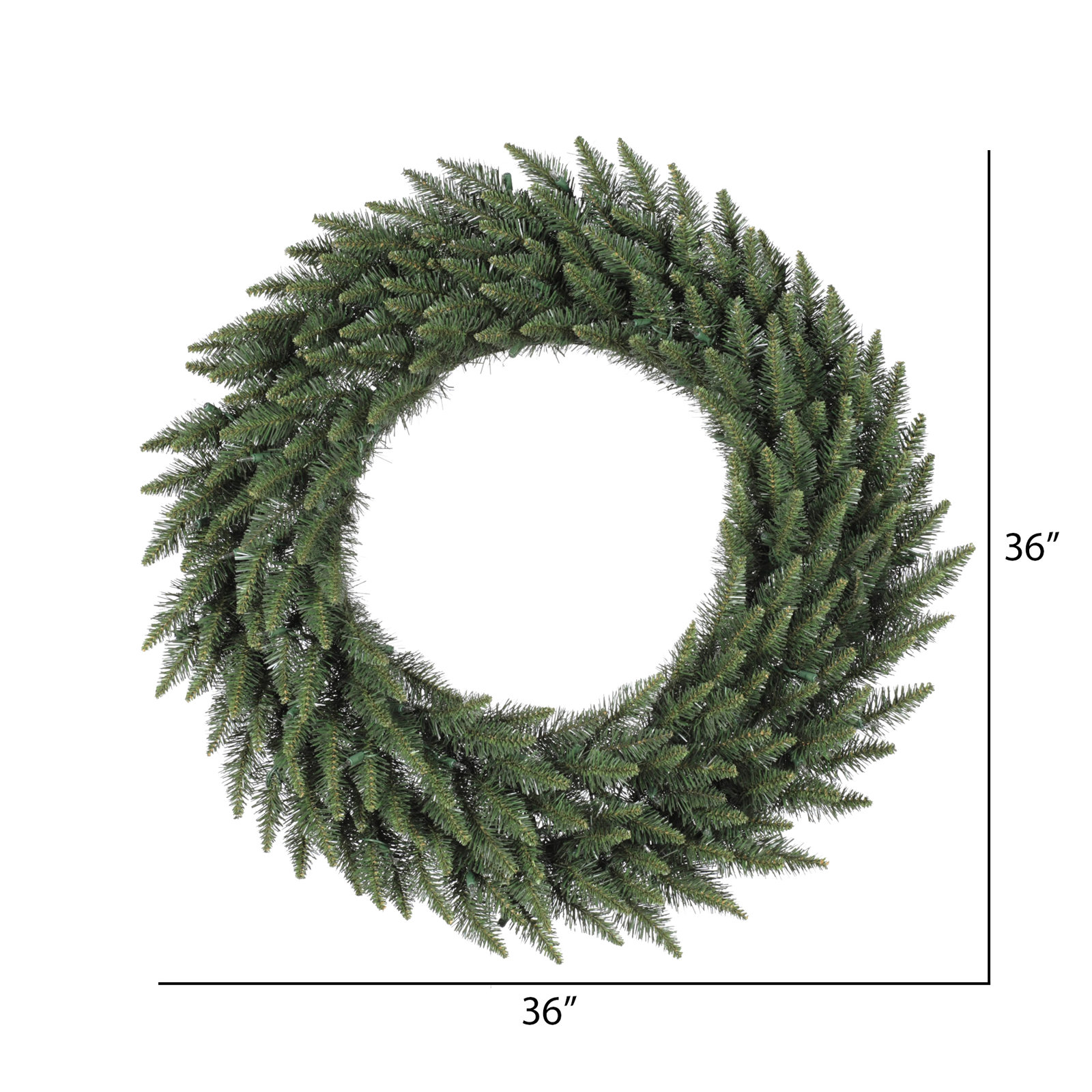 Allensworth Artificial Camdon Fir Wreath, 36" H x 36" W x 5" D