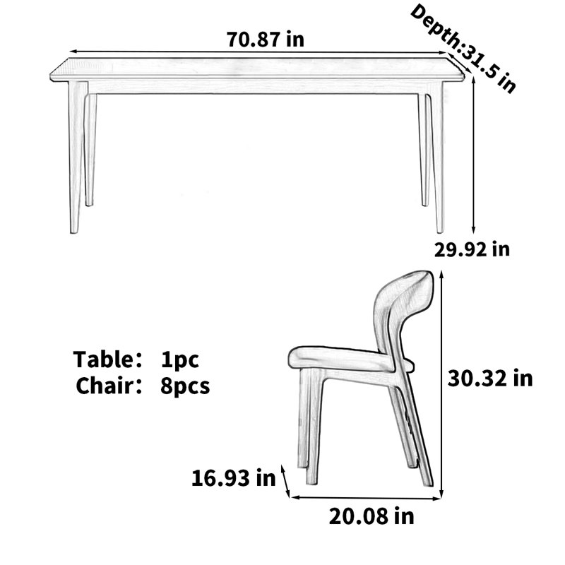 Modern deluxe rectangular rock plate dining table
