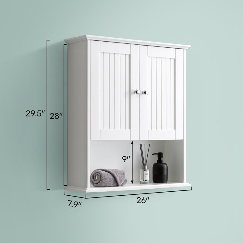 Mur de salle de bain Burkey au-dessus de la toilette, solution de rangement en bois pour maximiser l'espace et organiser les articles essentiels.