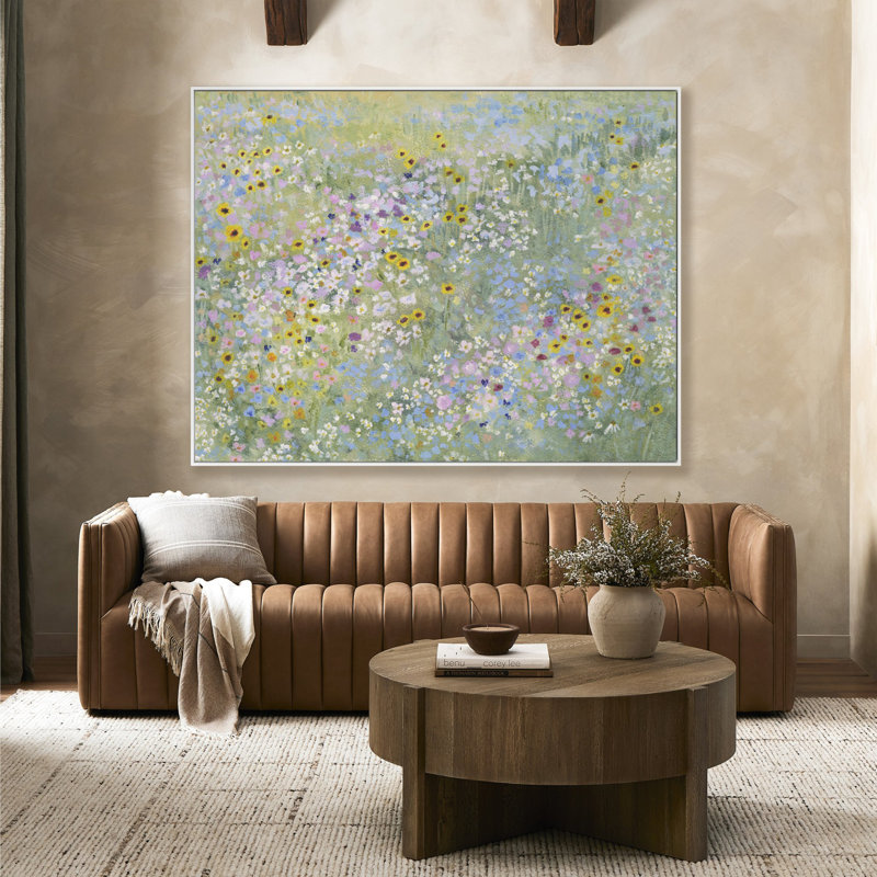 Meadow Painting by Brittany Smith, White/Neutral, 46.5" H x 60" W