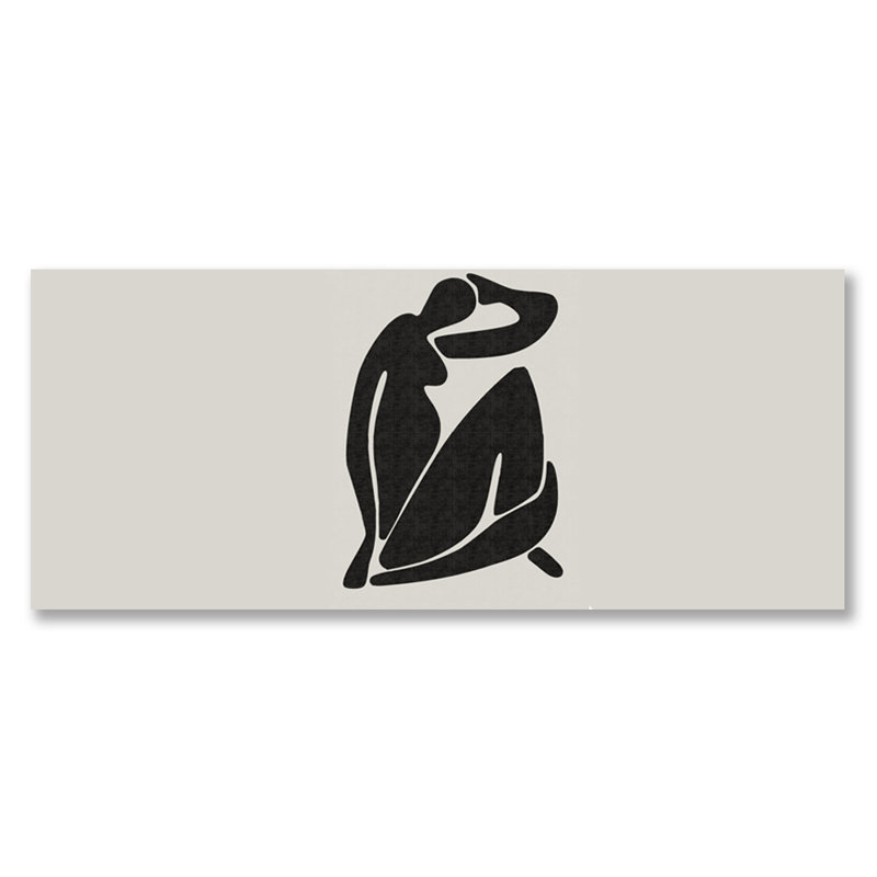 Marisse Inspired Mid Century Woman Print, Acrylic 