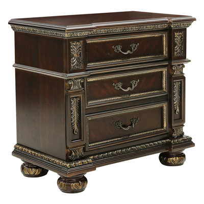 Angelmarie 31'' W Solid Wood Nightstand