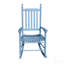Chaise berçante en bois en bois bleu-814399862