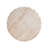 Outdoor/Indoor Lightweight Concrete Side Table,Cylinder Travertine Finish Accent Table