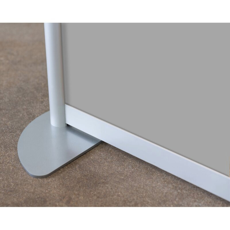 Cloison 3 panneaux Orrie, Gris, Standard