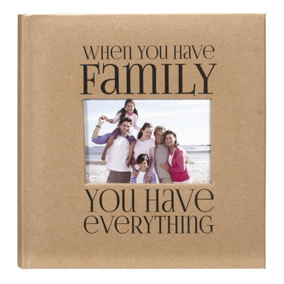 Album photo en papier famille kraft