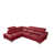 Cuir véritable rouge est en rupture de stock sélectionné
